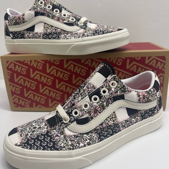 Vans Shoes - Vans WMNS Vans Old Skool
(Patchwork Floral) Marshmallow Sneakers 
VN0A38G19FY